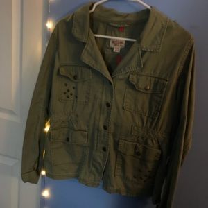 Green army jacket